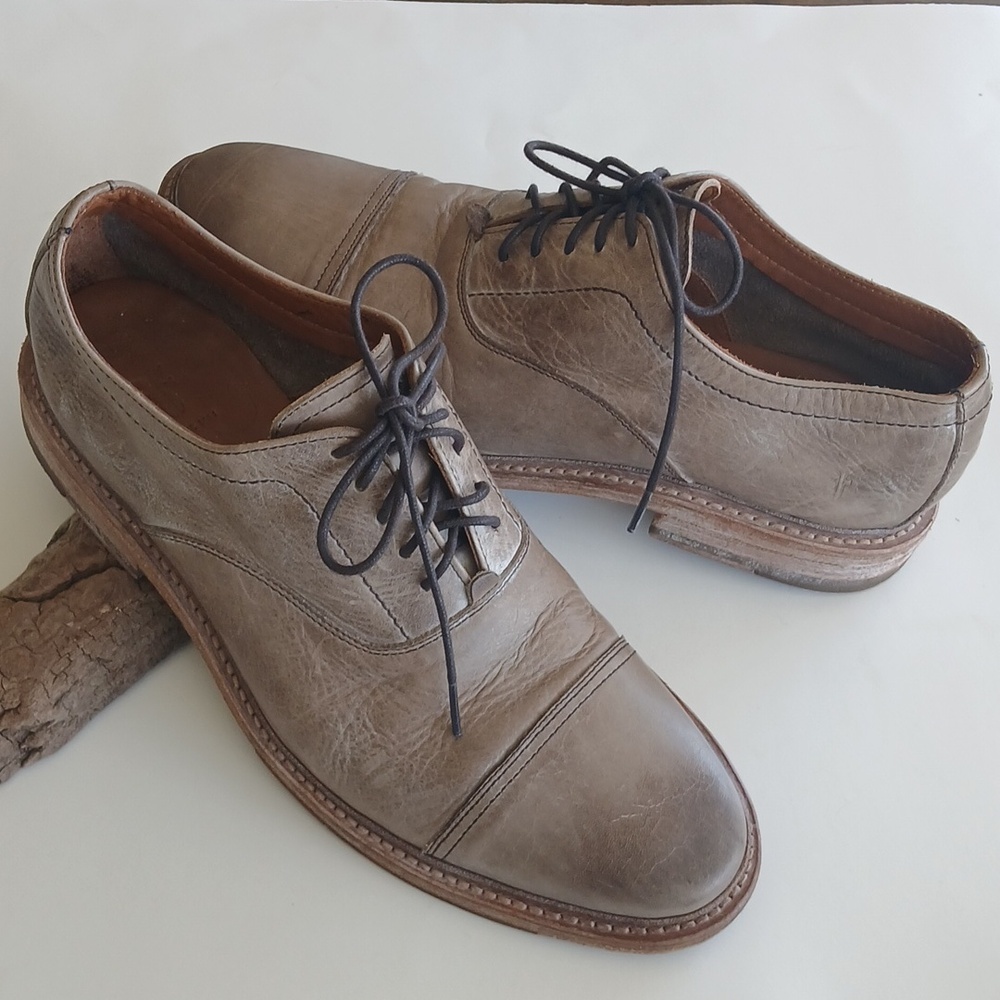 FRYE Paul Bal Cap Toe Oxford  Distressed Shoe Mens Sz 9